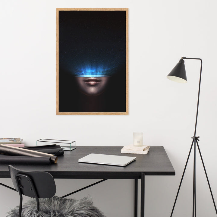 Poster mit Rahmen - Universum im Kopf artlia