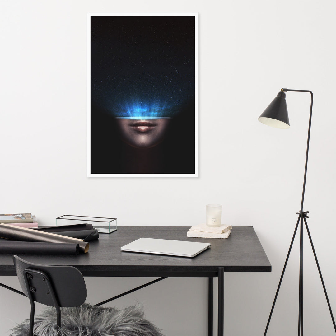 Poster mit Rahmen - Universum im Kopf artlia