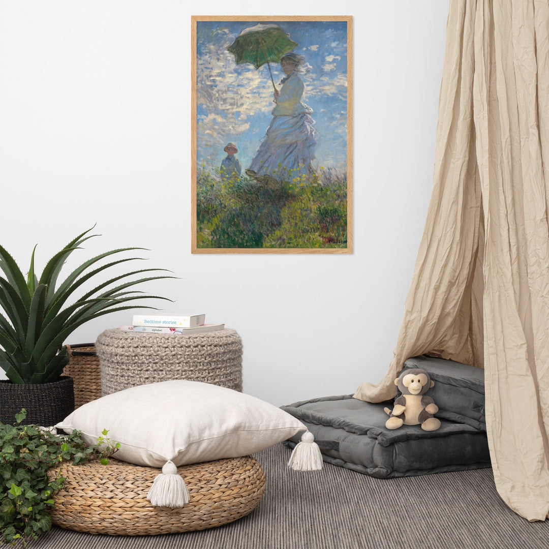 Poster - Woman with a Parasol - Madame Monet and Her Son artlia