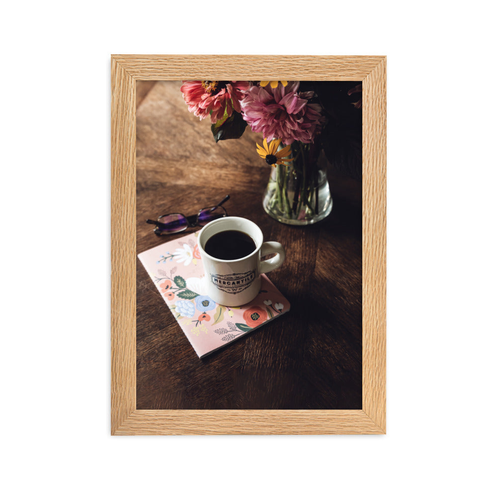 Prague Café - Poster im Rahmen Oak / 21×30 cm artlia