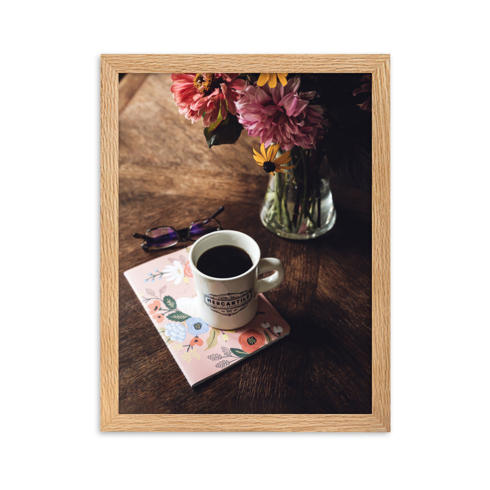 Prague Café - Poster im Rahmen Oak / 30×40 cm artlia