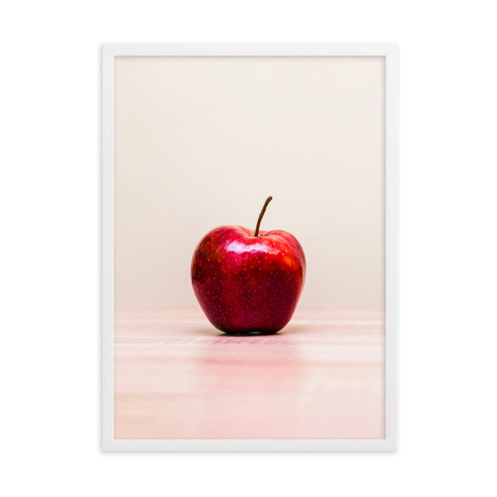 Red Apple - Poster im Rahmen Weiß / 50×70 cm artlia