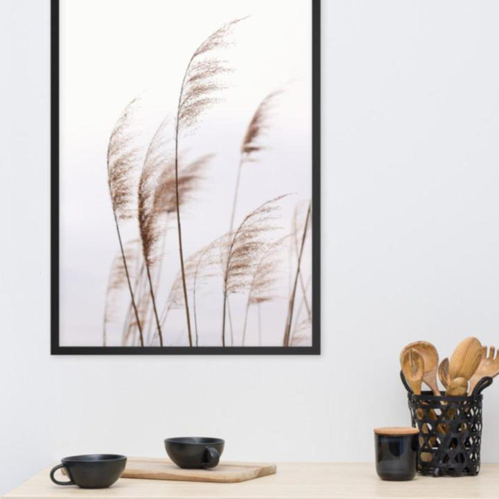 Schilf Reeds 01 - Poster im Rahmen artlia