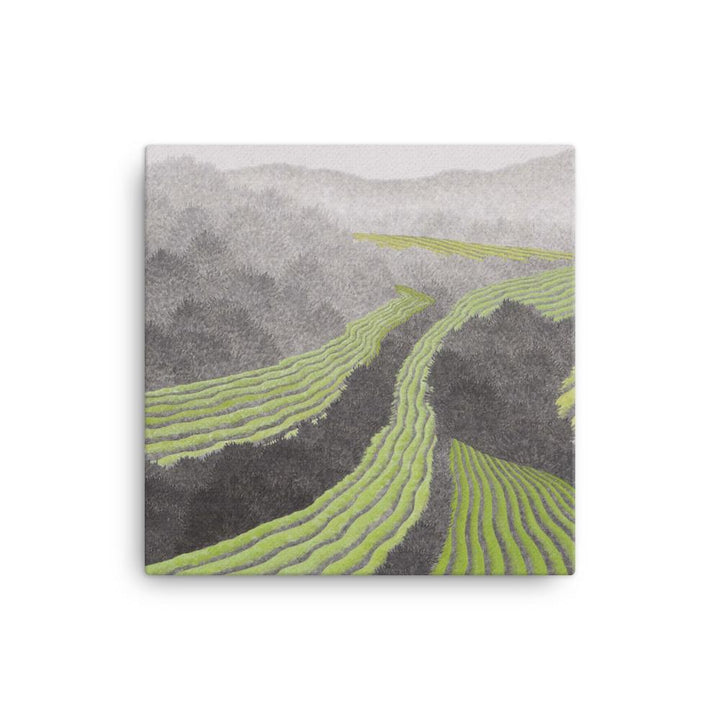 Reisfeld - Leinwand 30x30 cm artlia