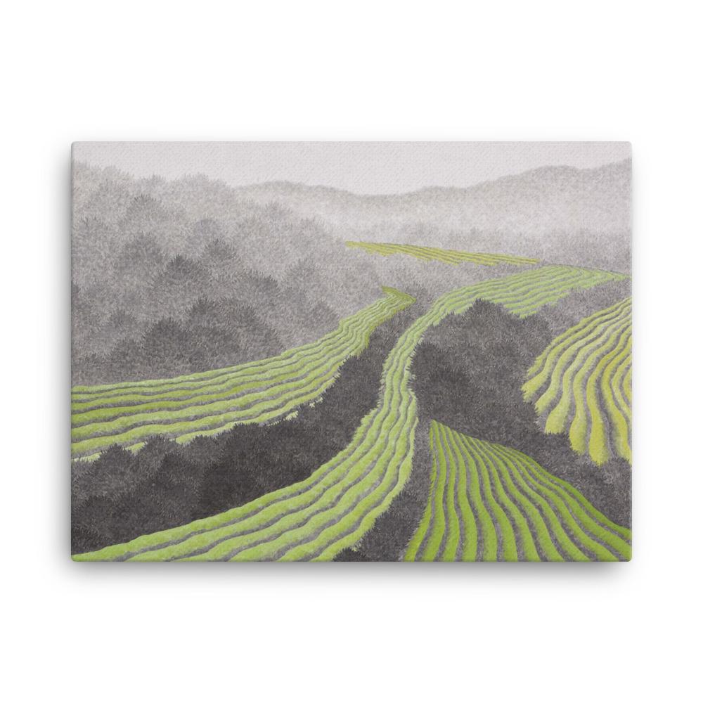 Reisfeld - Leinwand 30x41 cm artlia