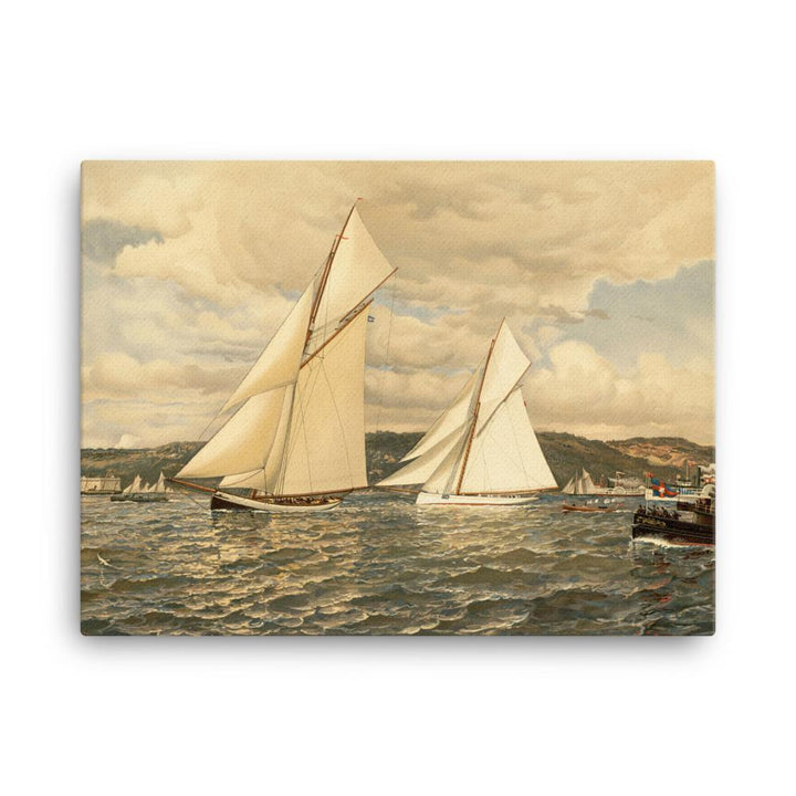 Schiffsrennen - Leinwand 30x41 cm artlia