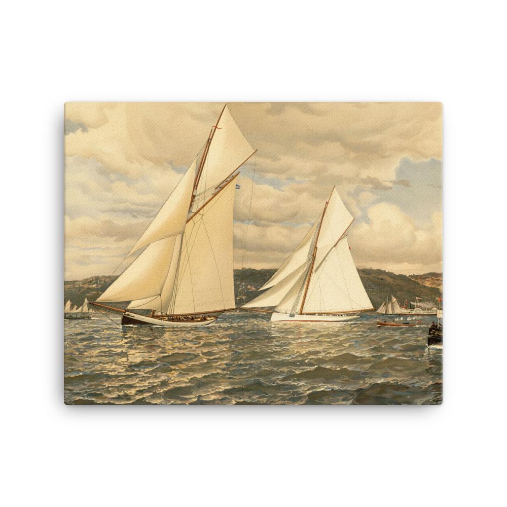Schiffsrennen - Leinwand 41x51 cm artlia