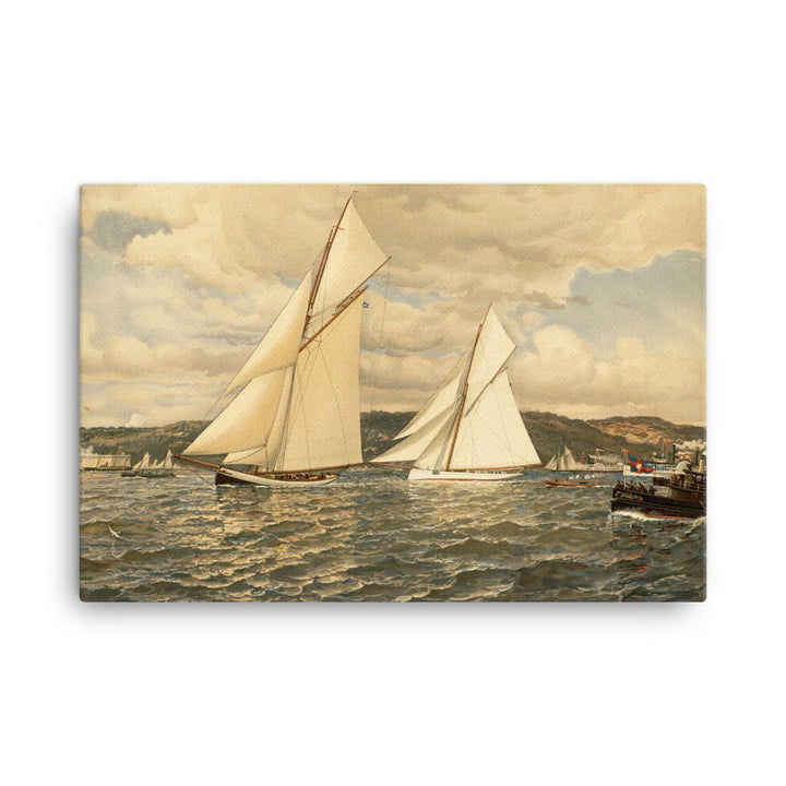 Schiffsrennen - Leinwand 61x91 cm artlia