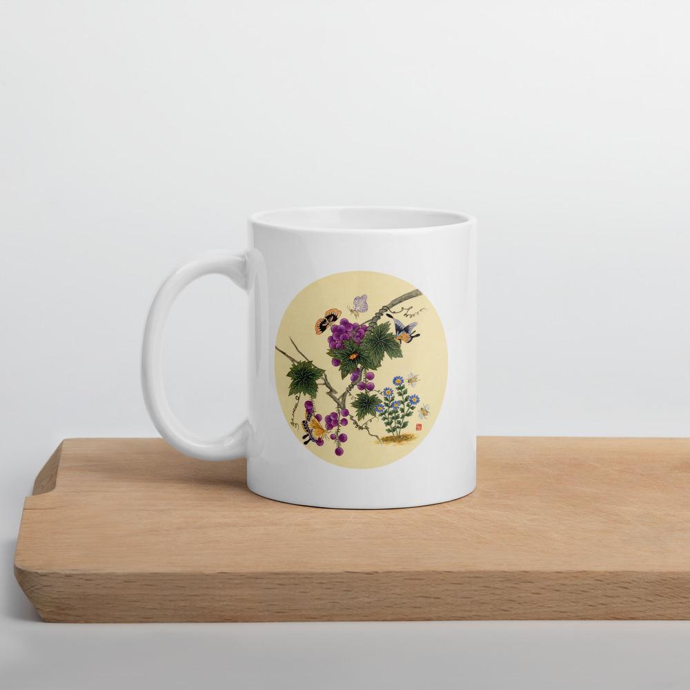Tasse - Schmetterlinge auf Traubenbaum artlia