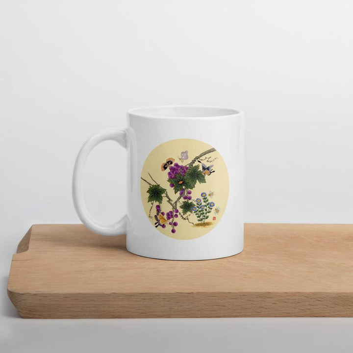 Tasse - Schmetterlinge auf Traubenbaum artlia