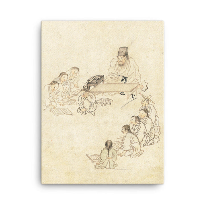 Leinwand - Schule, Seodang, Kim Hong-do 30x41 cm artlia