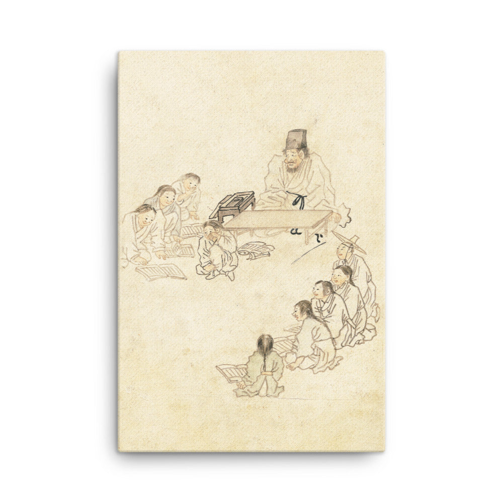 Leinwand - Schule, Seodang, Kim Hong-do 61x91 cm artlia