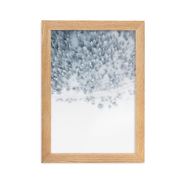 Snow Landscape 5 - Poster im Rahmen Oak / 21×30 cm artlia
