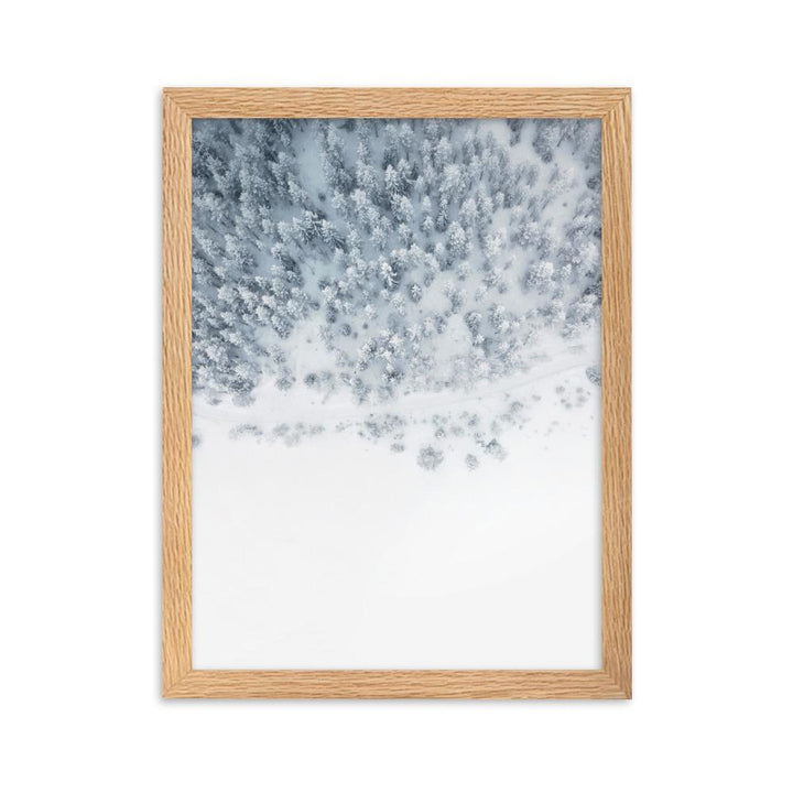 Snow Landscape 5 - Poster im Rahmen Oak / 30×40 cm artlia