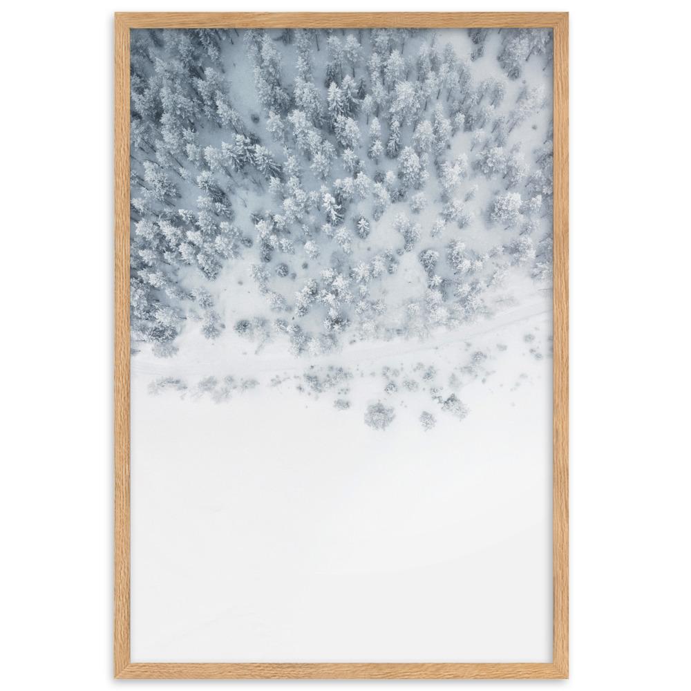Snow Landscape 5 - Poster im Rahmen Oak / 61×91 cm artlia