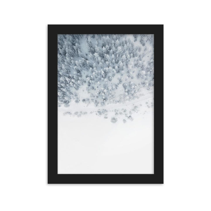 Snow Landscape 5 - Poster im Rahmen Schwarz / 21×30 cm artlia
