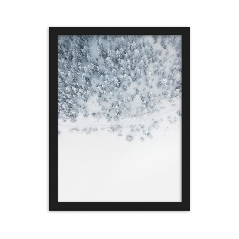 Snow Landscape 5 - Poster im Rahmen Schwarz / 30×40 cm artlia