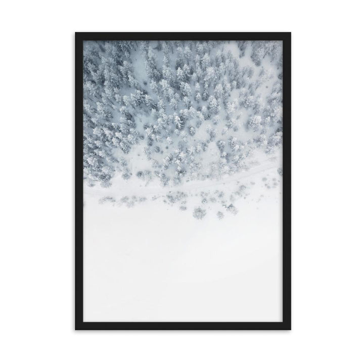Snow Landscape 5 - Poster im Rahmen Schwarz / 50×70 cm artlia