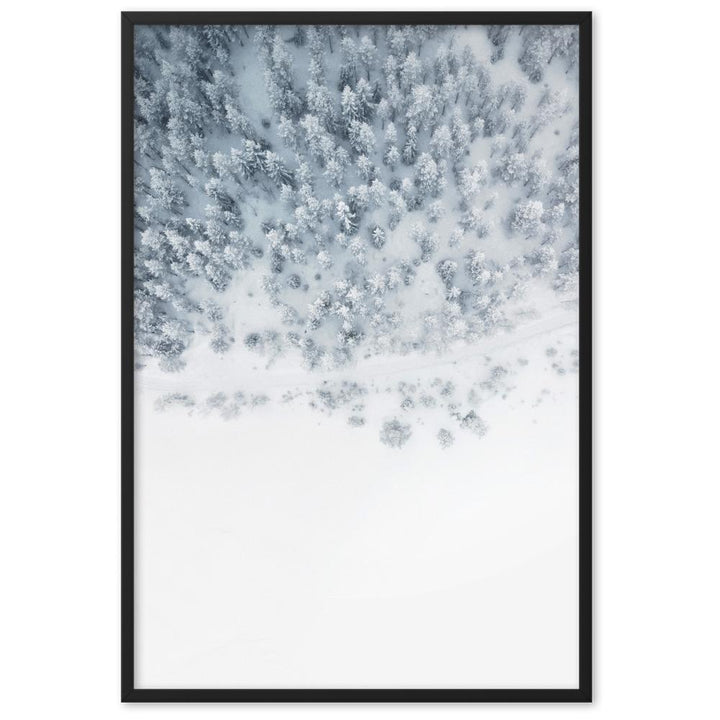 Snow Landscape 5 - Poster im Rahmen Schwarz / 61×91 cm artlia