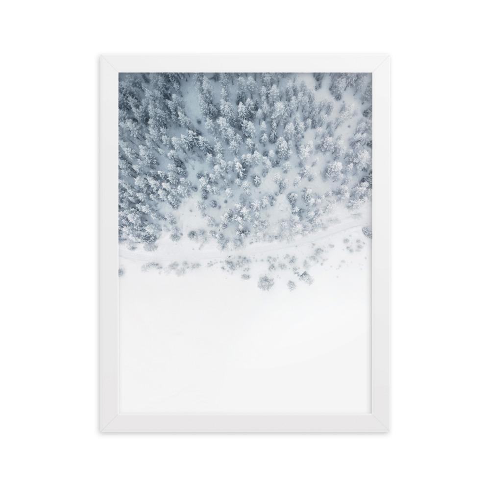 Snow Landscape 5 - Poster im Rahmen Weiß / 30×40 cm artlia