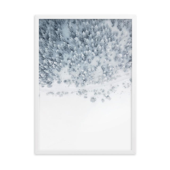 Snow Landscape 5 - Poster im Rahmen Weiß / 50×70 cm artlia