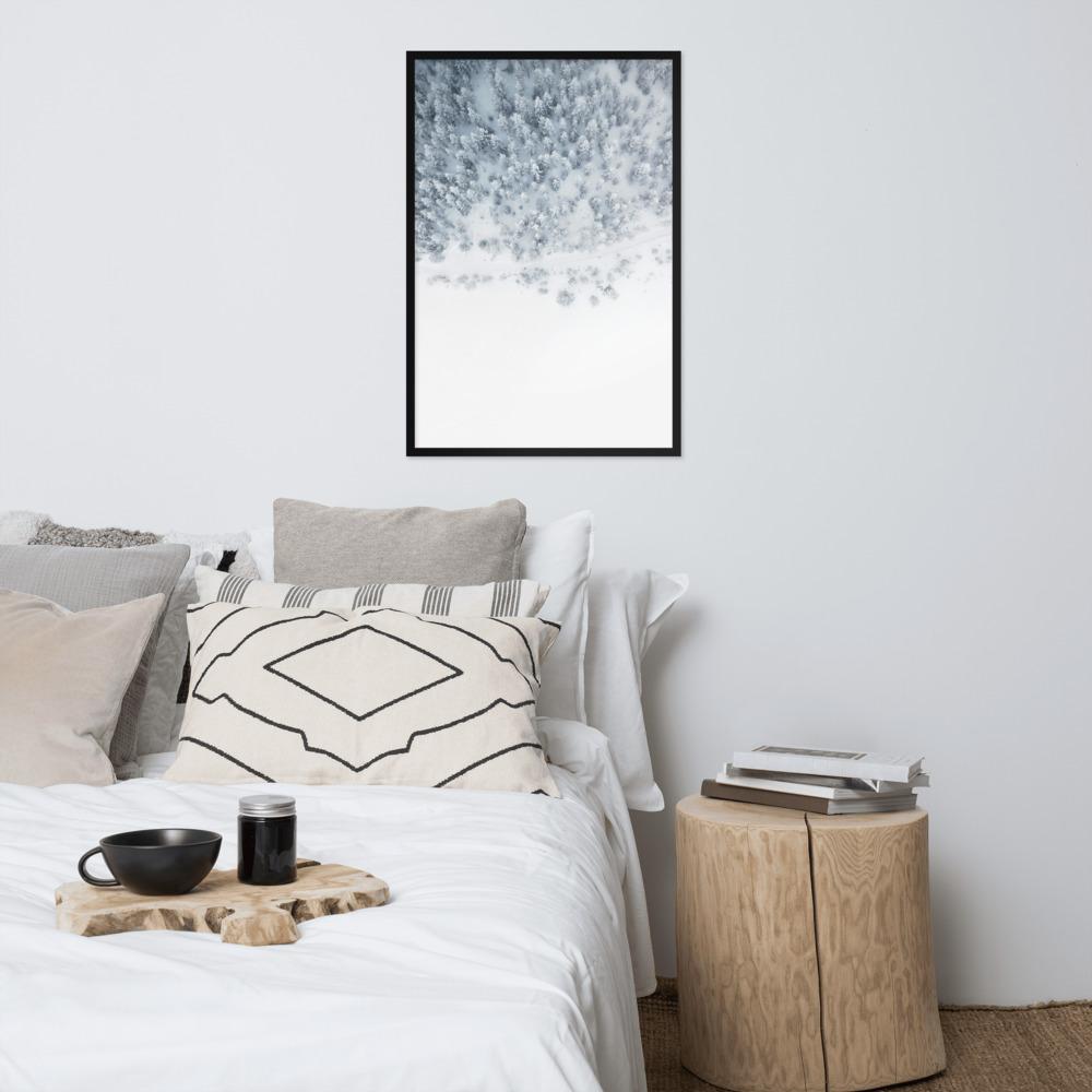 Snow Landscape 5 - Poster im Rahmen artlia
