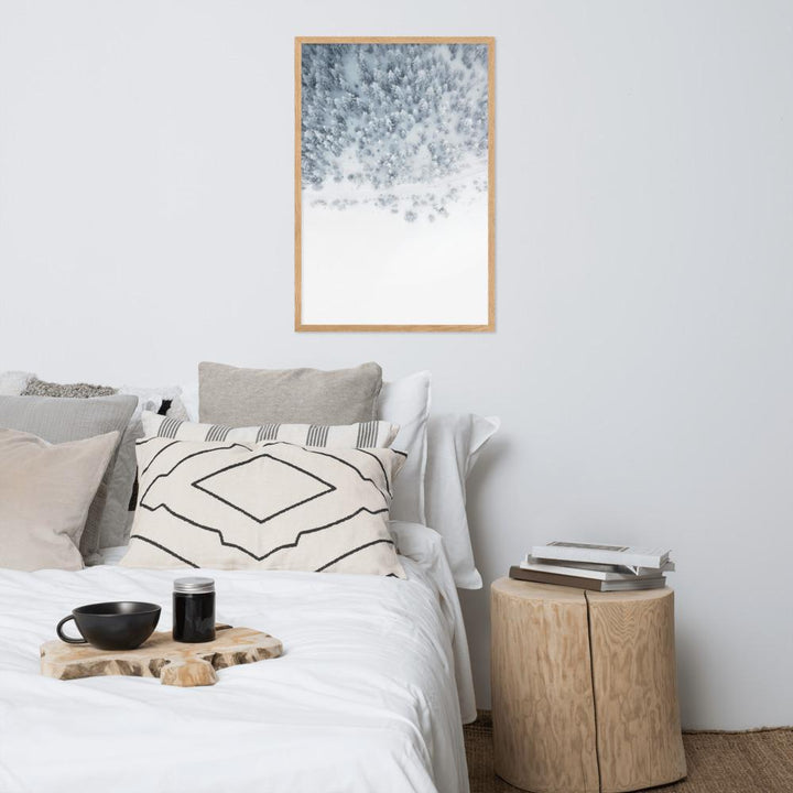 Snow Landscape 5 - Poster im Rahmen artlia