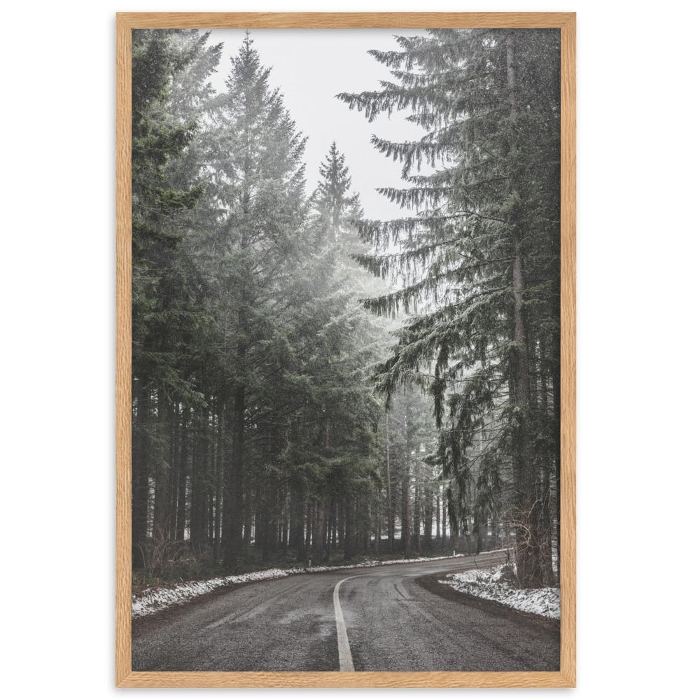 Snow Landscape 6 - Poster im Rahmen Oak / 61×91 cm artlia