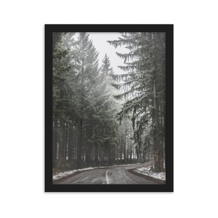 Snow Landscape 6 - Poster im Rahmen Schwarz / 30×40 cm artlia