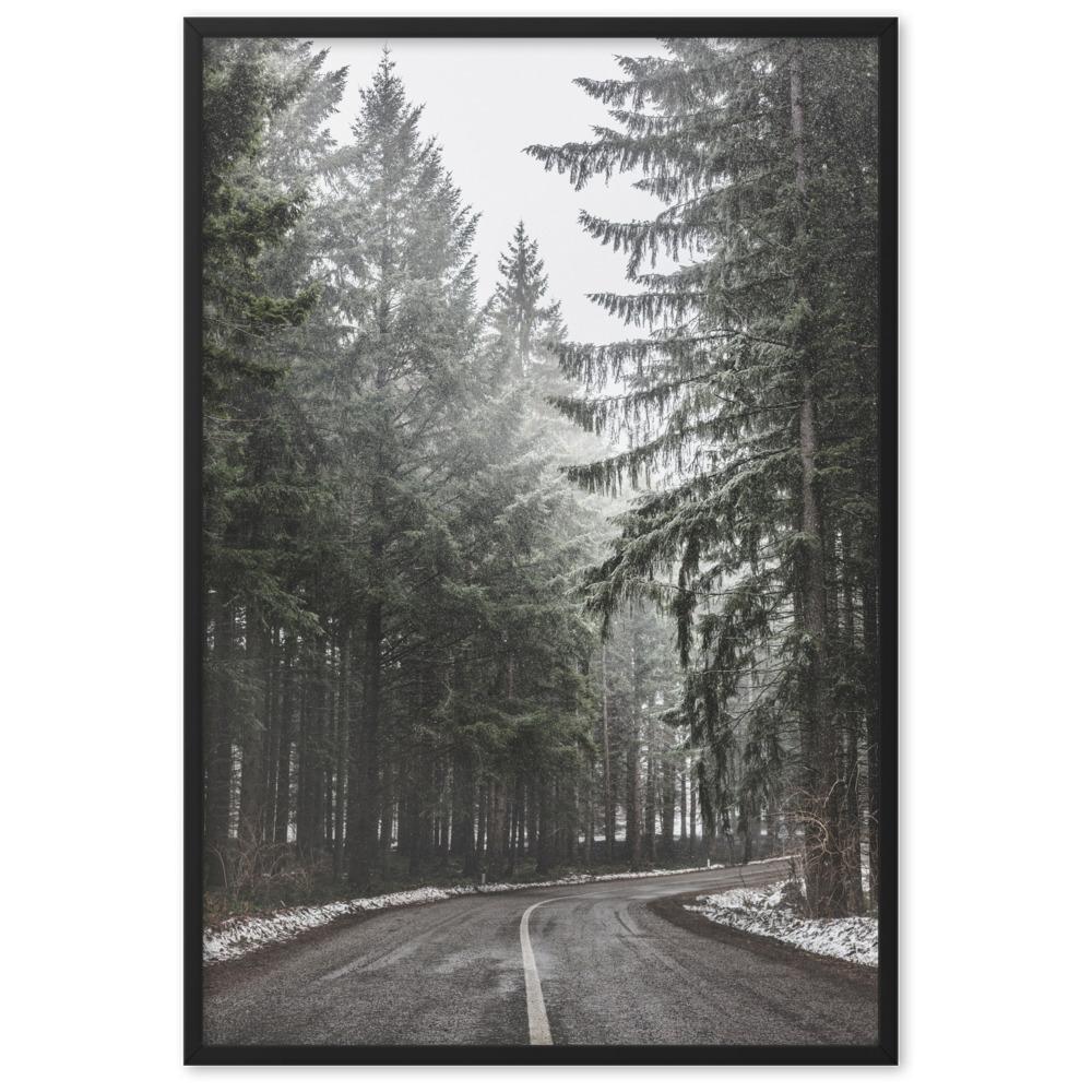 Snow Landscape 6 - Poster im Rahmen Schwarz / 61×91 cm artlia