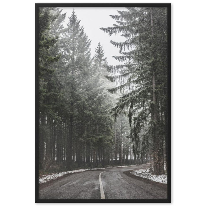 Snow Landscape 6 - Poster im Rahmen Schwarz / 61×91 cm artlia
