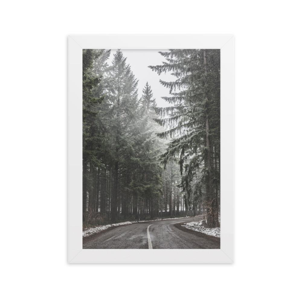 Snow Landscape 6 - Poster im Rahmen Weiß / 21×30 cm artlia