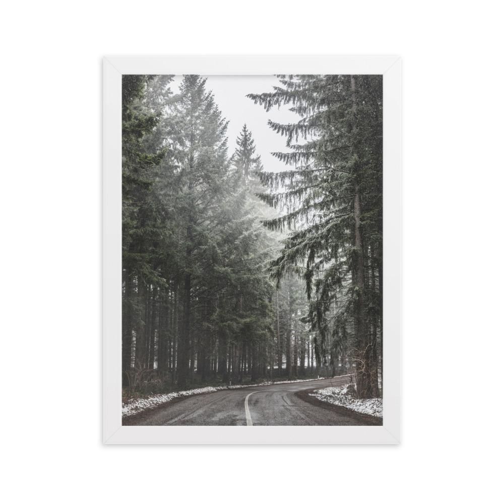 Snow Landscape 6 - Poster im Rahmen Weiß / 30×40 cm artlia