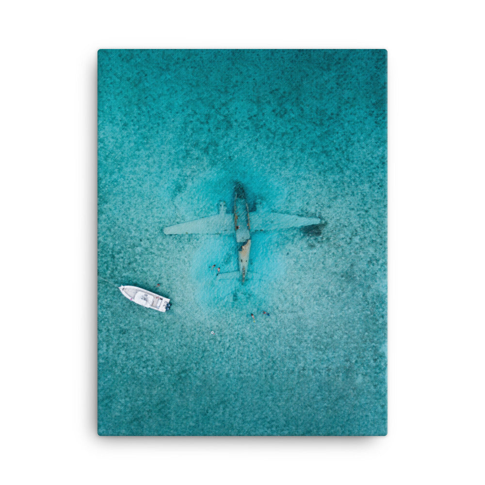 Sunken Plane - Leinwand 30x41 cm artlia
