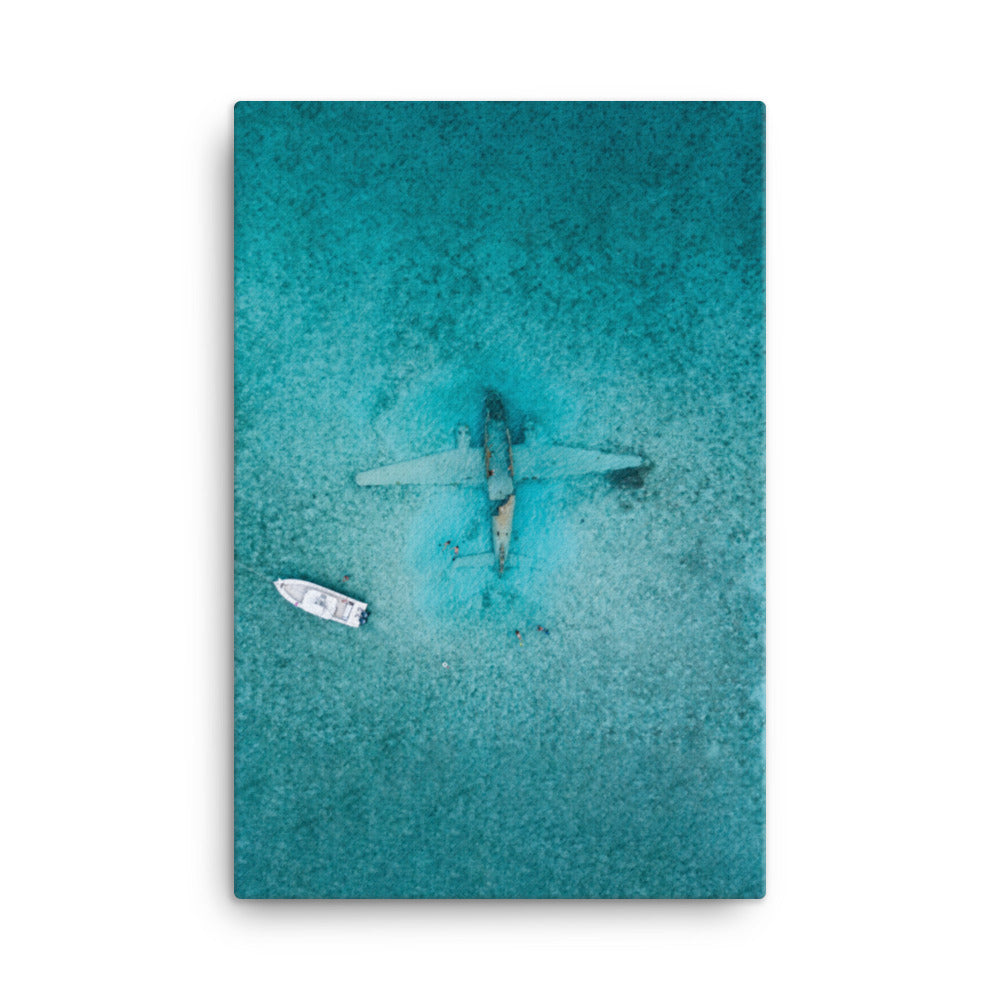 Sunken Plane - Leinwand 61x91 cm artlia