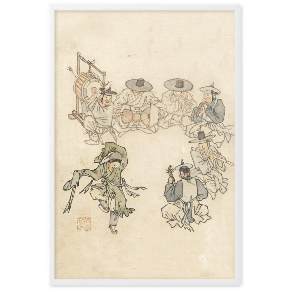 tanzendes Kind, Mudong, Kim Hong-do - Poster artlia
