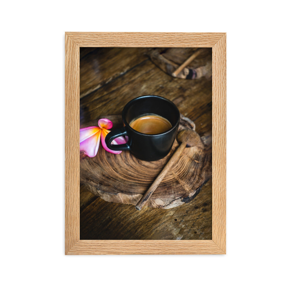 Thai Café - Poster im Rahmen Oak / 21×30 cm artlia