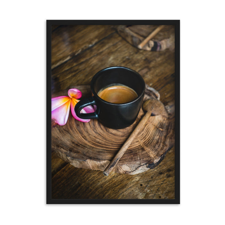 Thai Café - Poster im Rahmen Schwarz / 50×70 cm artlia
