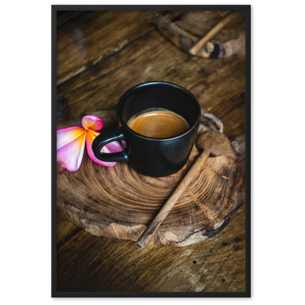 Thai Café - Poster im Rahmen Schwarz / 61×91 cm artlia