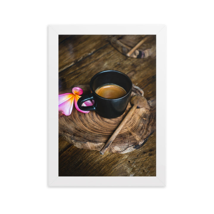 Thai Café - Poster im Rahmen Weiß / 21×30 cm artlia