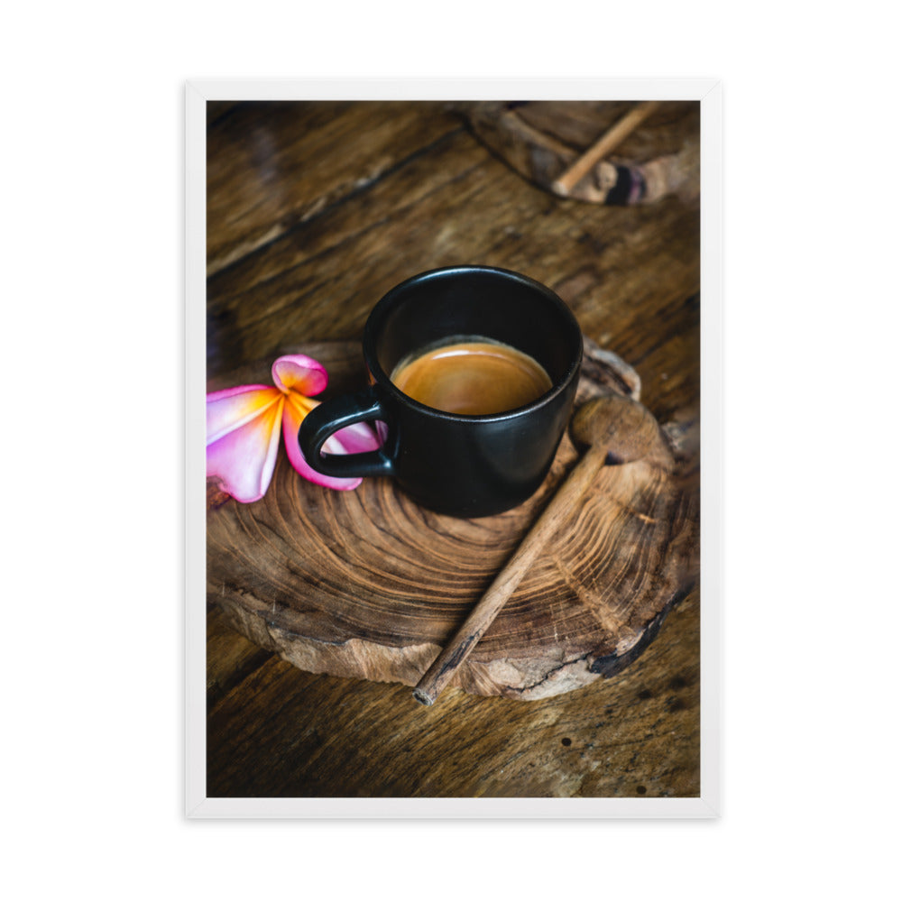Thai Café - Poster im Rahmen Weiß / 50×70 cm artlia