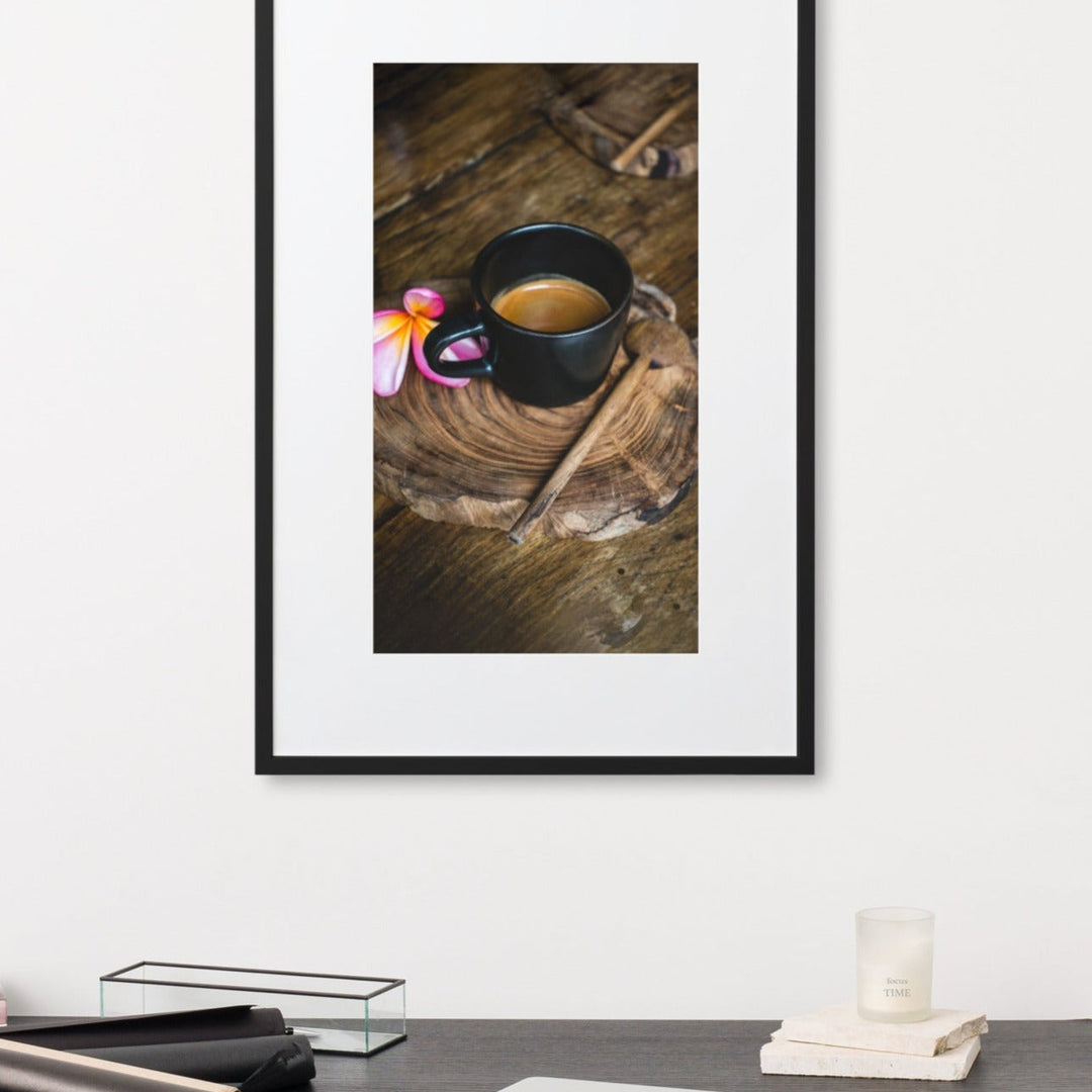 Thai Café - Poster im Rahmen mit Passepartout artlia