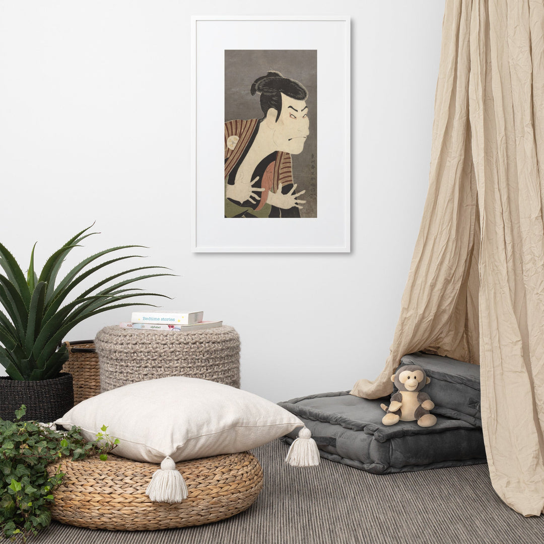 The Actor Otani Oniji, Sharaku - Poster im Rahmen mit Passepartout artlia