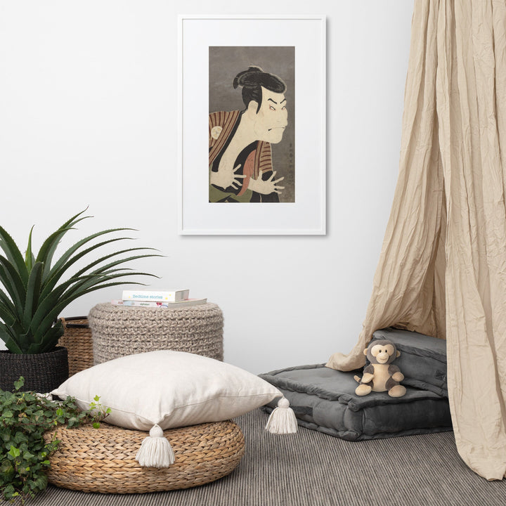 The Actor Otani Oniji, Sharaku - Poster im Rahmen mit Passepartout artlia