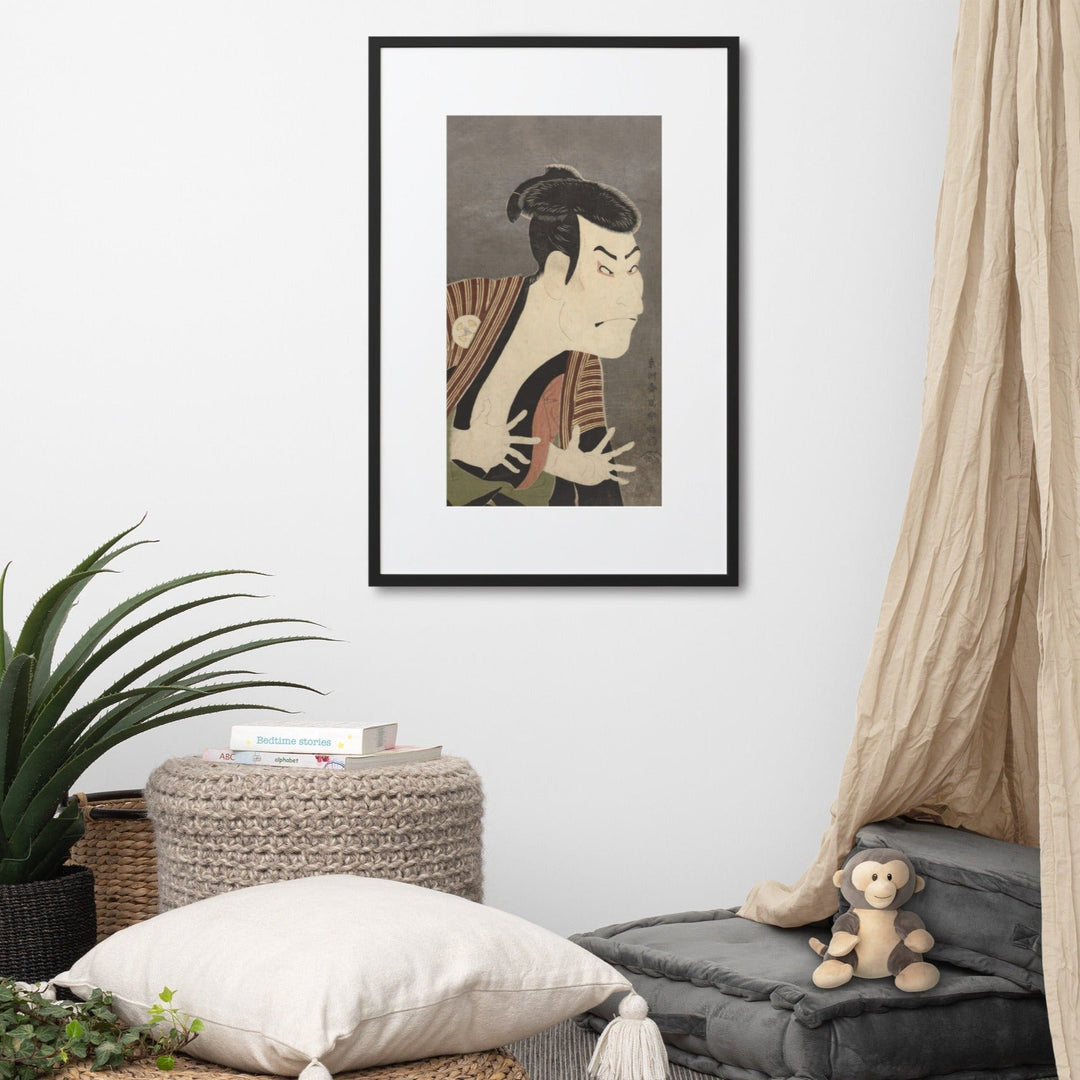 The Actor Otani Oniji, Sharaku - Poster im Rahmen mit Passepartout artlia