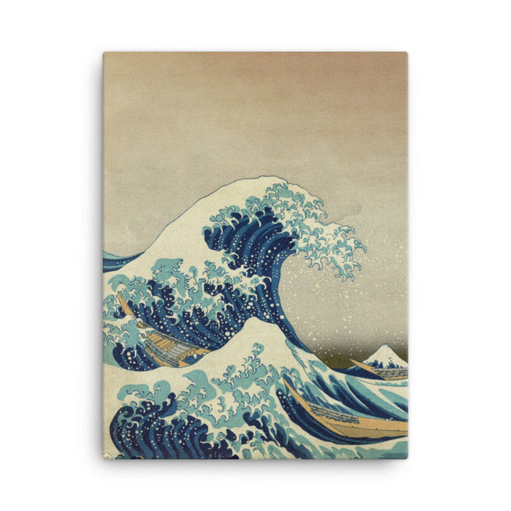 The Great Wave Hokusai - Leinwand vertikal / 30x41 cm artlia