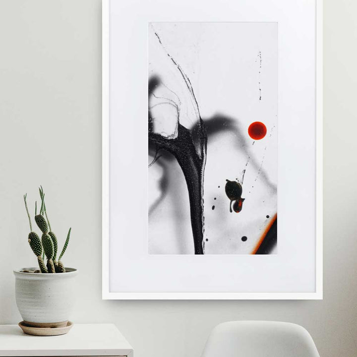 The sphere - Poster im Rahmen mit Passepartout artlia