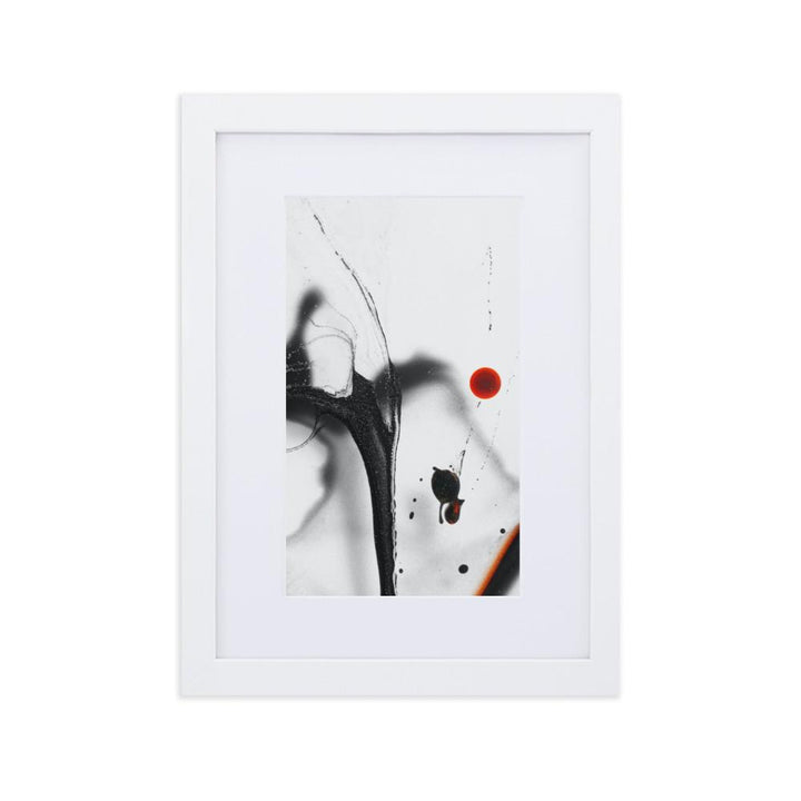The sphere - Poster im Rahmen mit Passepartout Weiß / 21×30 cm artlia