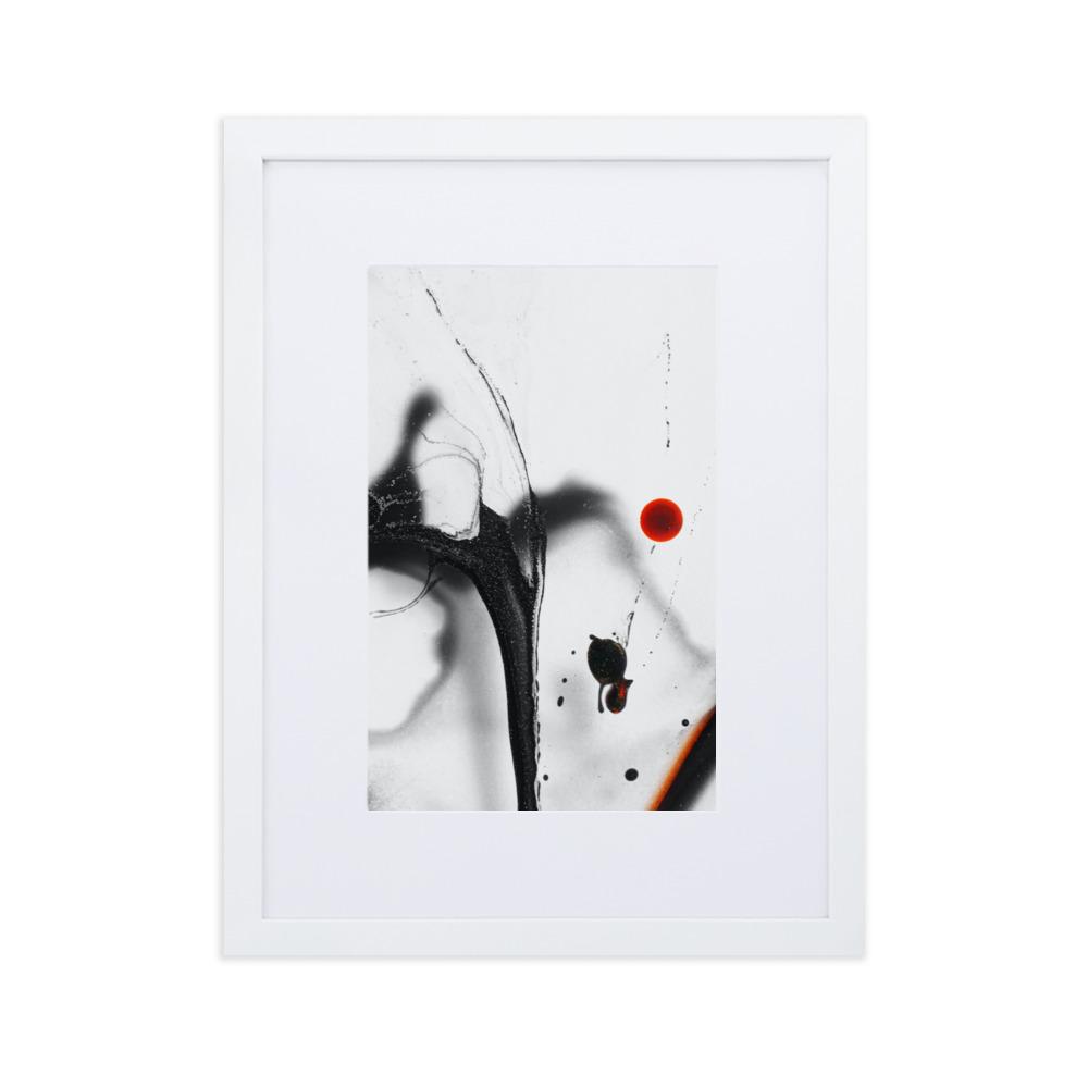 The sphere - Poster im Rahmen mit Passepartout Weiß / 30×40 cm artlia