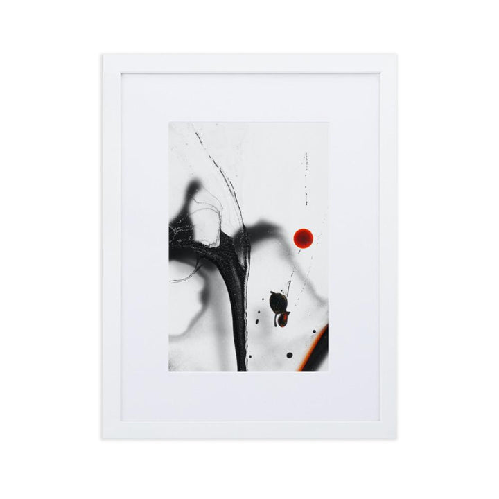 The sphere - Poster im Rahmen mit Passepartout Weiß / 30×40 cm artlia